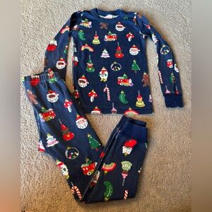 Hanna Andersson Blue Holiday Pajama Top